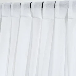 2pk 38"x84" Sheer Zuri Flora Curtain Panels Blue/Coral - Lush Décor -Lush Décor GUEST f8873e4e 35ab 4013 abed b730da14fa19