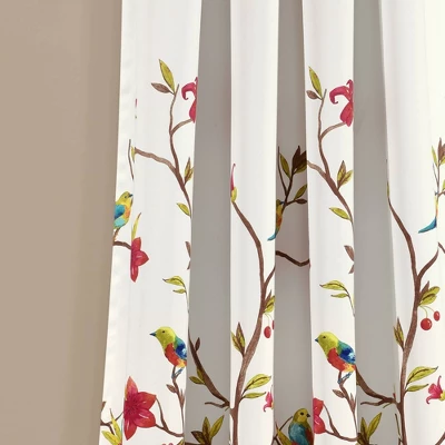 Set Of 2 Neela Birds Light Filtering Window Curtain Panels - Lush Décor 4 Set Of 2 Neela Birds Light Filtering Window Curtain Panels - Lush Décor - Image 2