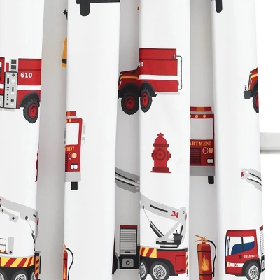 52"x84" Make A Wish Fire Truck Window Curtain Panels Set - Lush Décor 4 52"x84" Make A Wish Fire Truck Window Curtain Panels Set - Lush Décor - Image 2