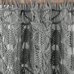 1pc 40"x84" Light Filtering Boho Macrame Tassel Curtain Panel Gray - Lush Décor 9 1pc 40"x84" Light Filtering Boho Macrame Tassel Curtain Panel Gray - Lush Décor -Lush Décor GUEST fddcd51d 10d4 4e45 a8c1 fbc404584ca5