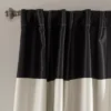 2pk 52"x84" Light Filtering Montego Striped Curtain Panels Off White/Black - Lush Décor 2 2pk 52"x84" Light Filtering Montego Striped Curtain Panels Off White/Black - Lush Décor -Lush Décor GUEST fed6b118 cbaf 4b52 96f5 2dbf63d8d41d